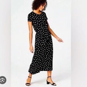 J Jill, wearever black dandelion maxi dress. Medium.